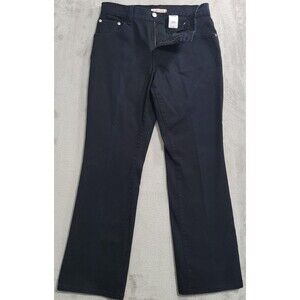 Levi's 550 Relaxed Bootcut Jeans Womens 10M Black Dark Wash Mid Rise Stretch